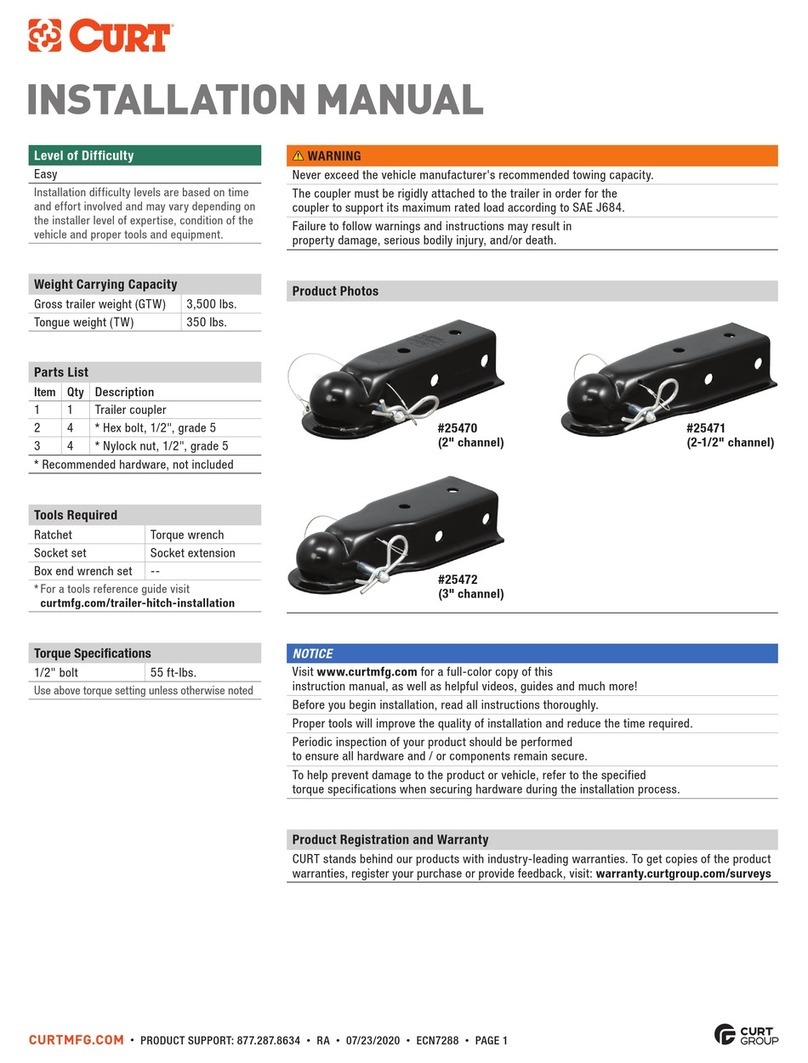 curt 25470 User manual