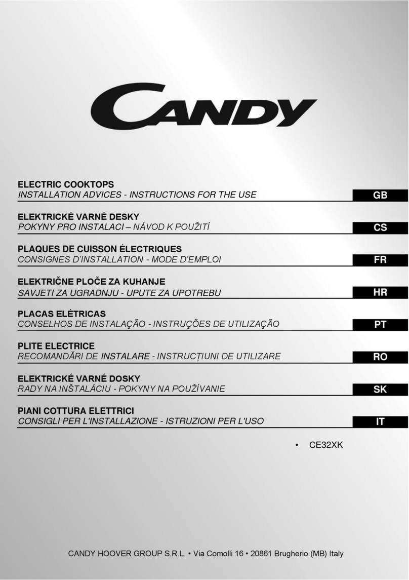 Candy CE32XK Instructions for the use