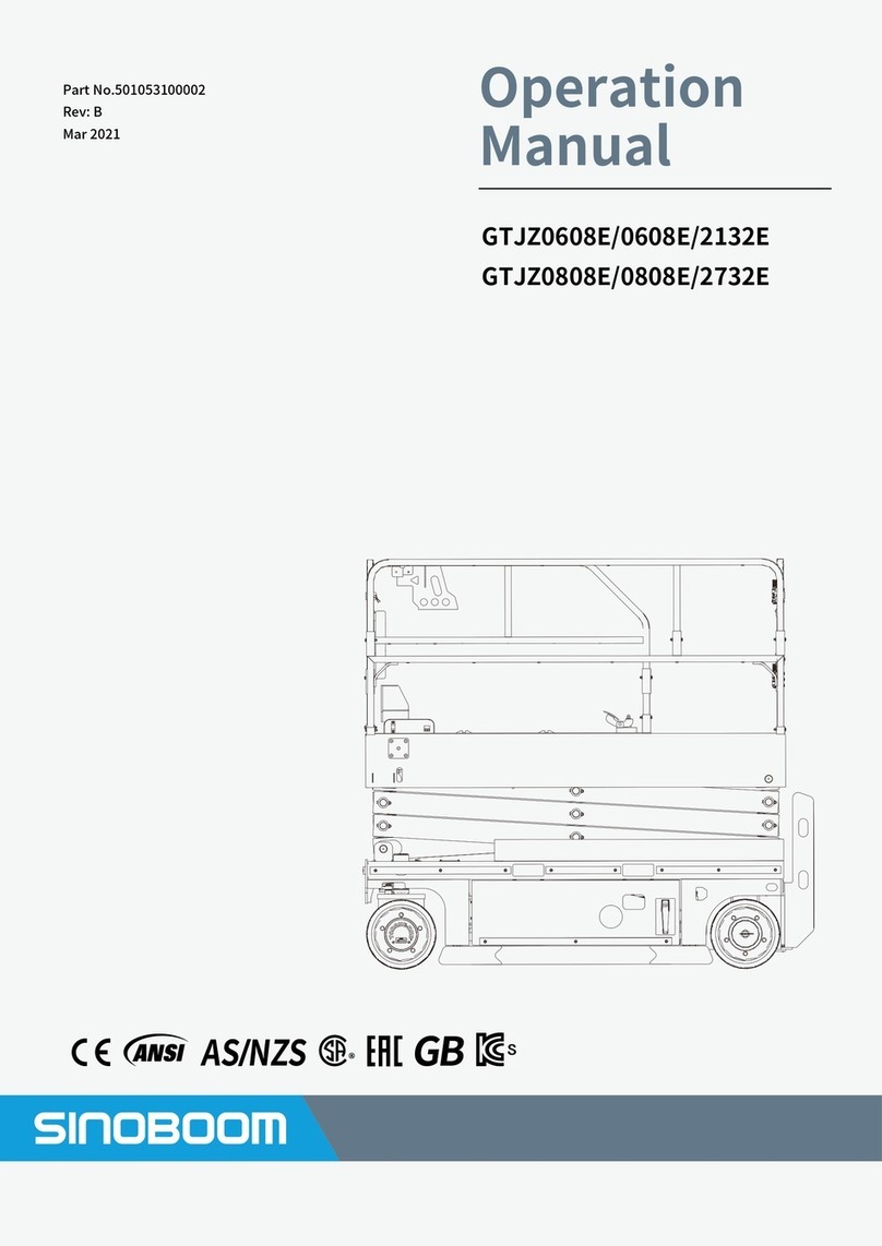 Sinoboom GTJZ0608E Operation manual