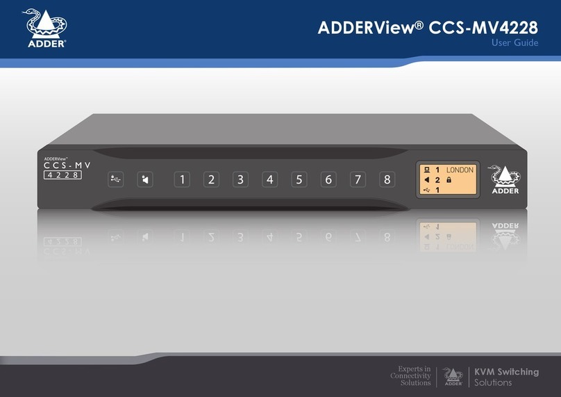 ADDER ADDERView CCS-MV4228 user guide