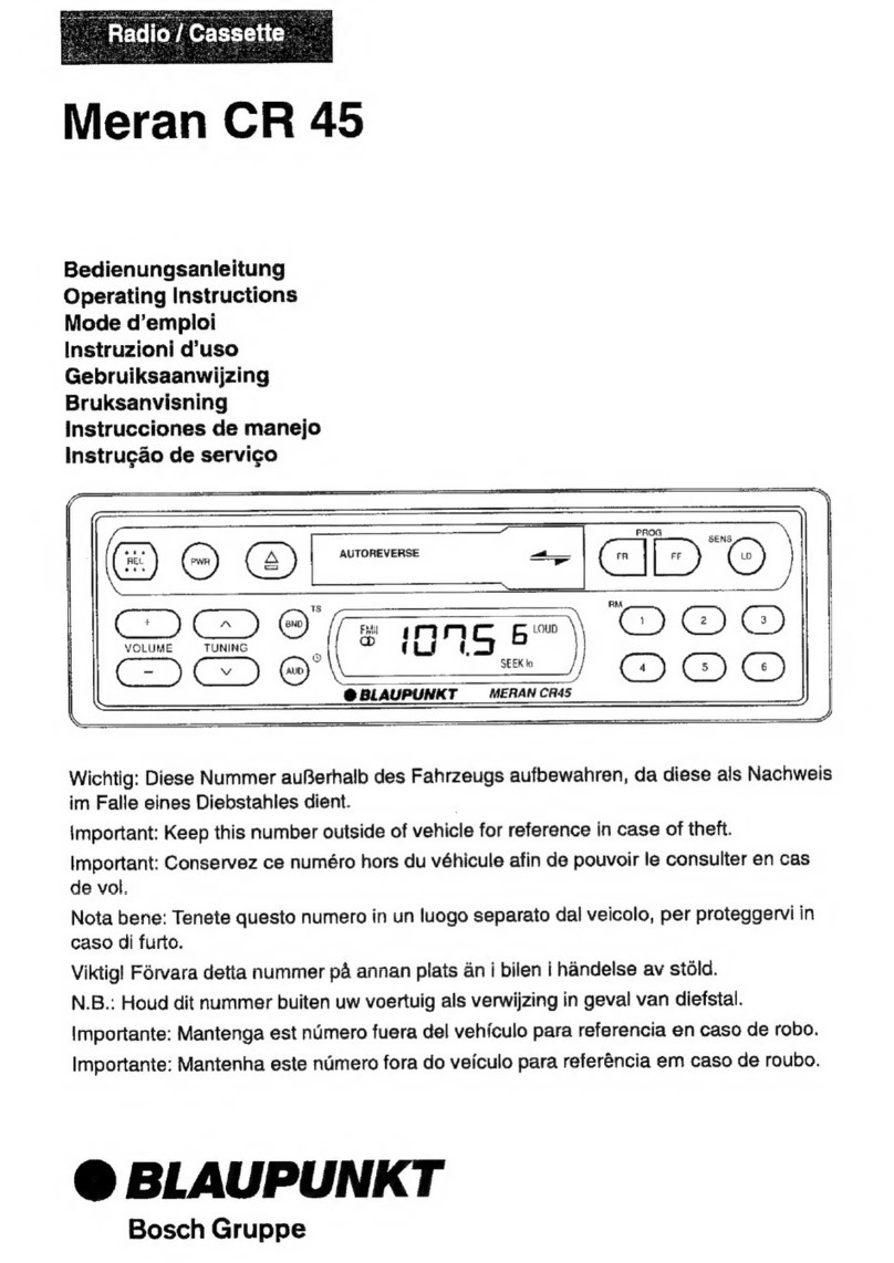 Blaupunkt Meran CR 45 User manual