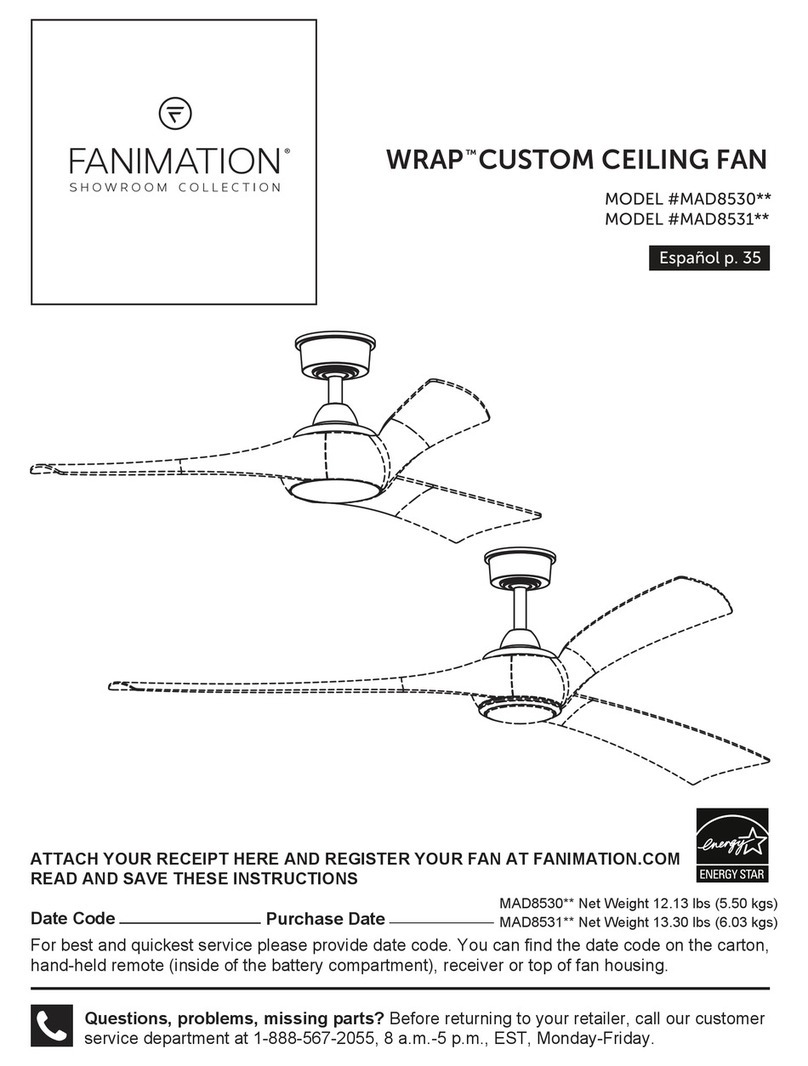 Fanimation WRAP MAD8530 User manual Fanimation WRAP MAD8530 User manual