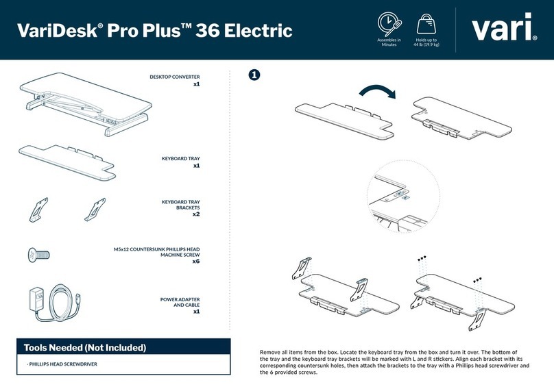 Vari VariDesk ProPlus 36 Electric manual Vari VariDesk ProPlus 36 Electric manual