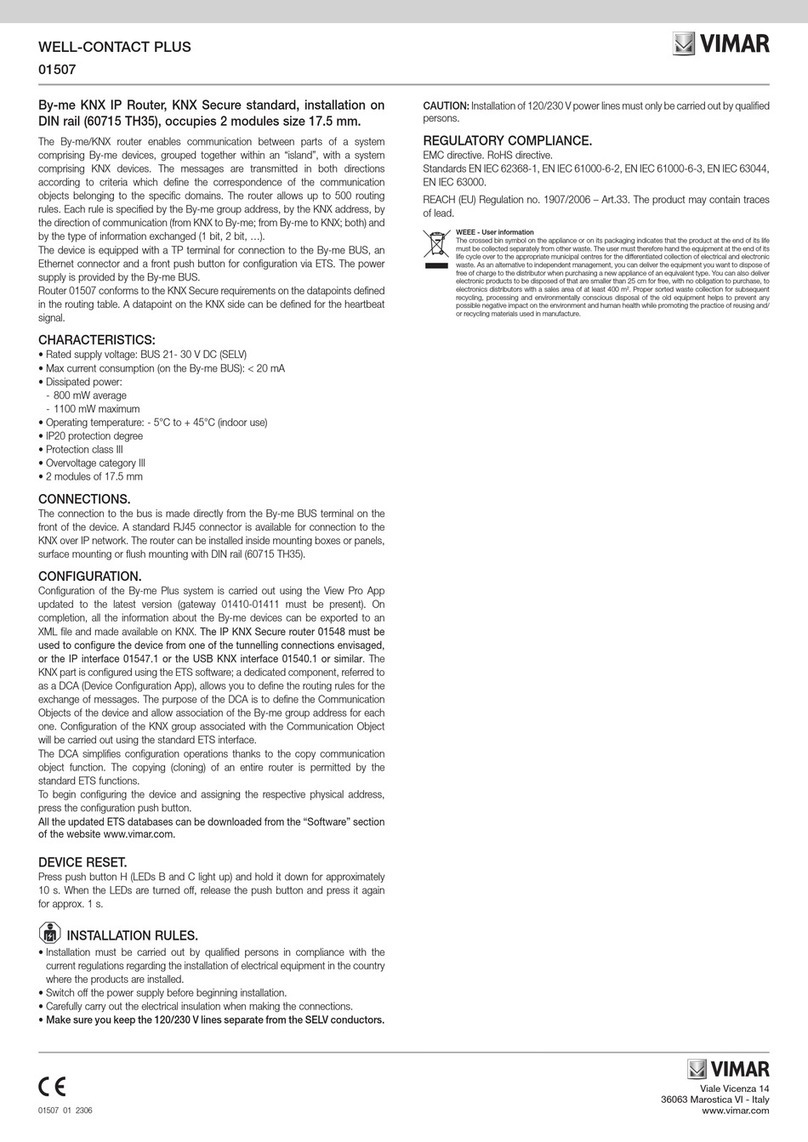 Vimar Well-contact Plus manual
