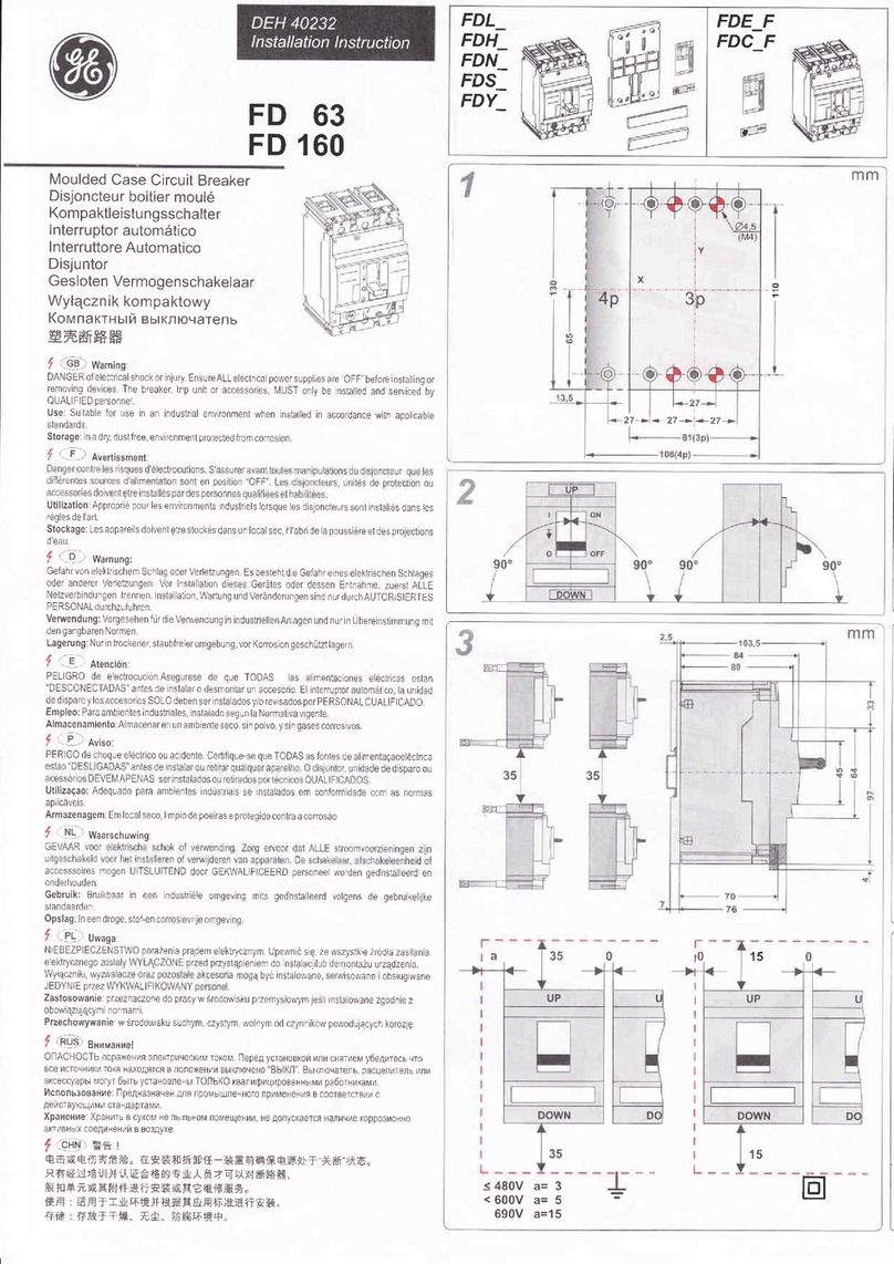 GE FD 63 Installation instruction