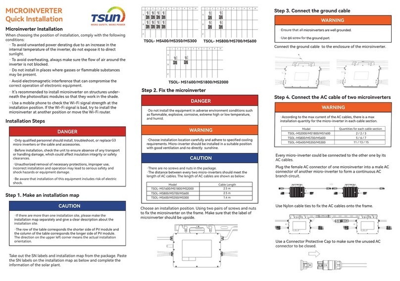 Tsun TSOL-MS400 Original operating instructions