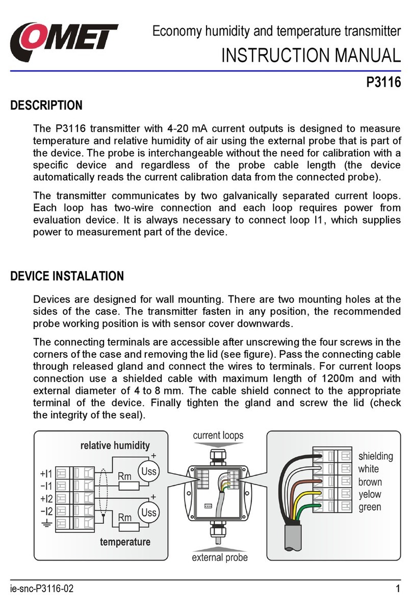 Comet P3116 instruction manual