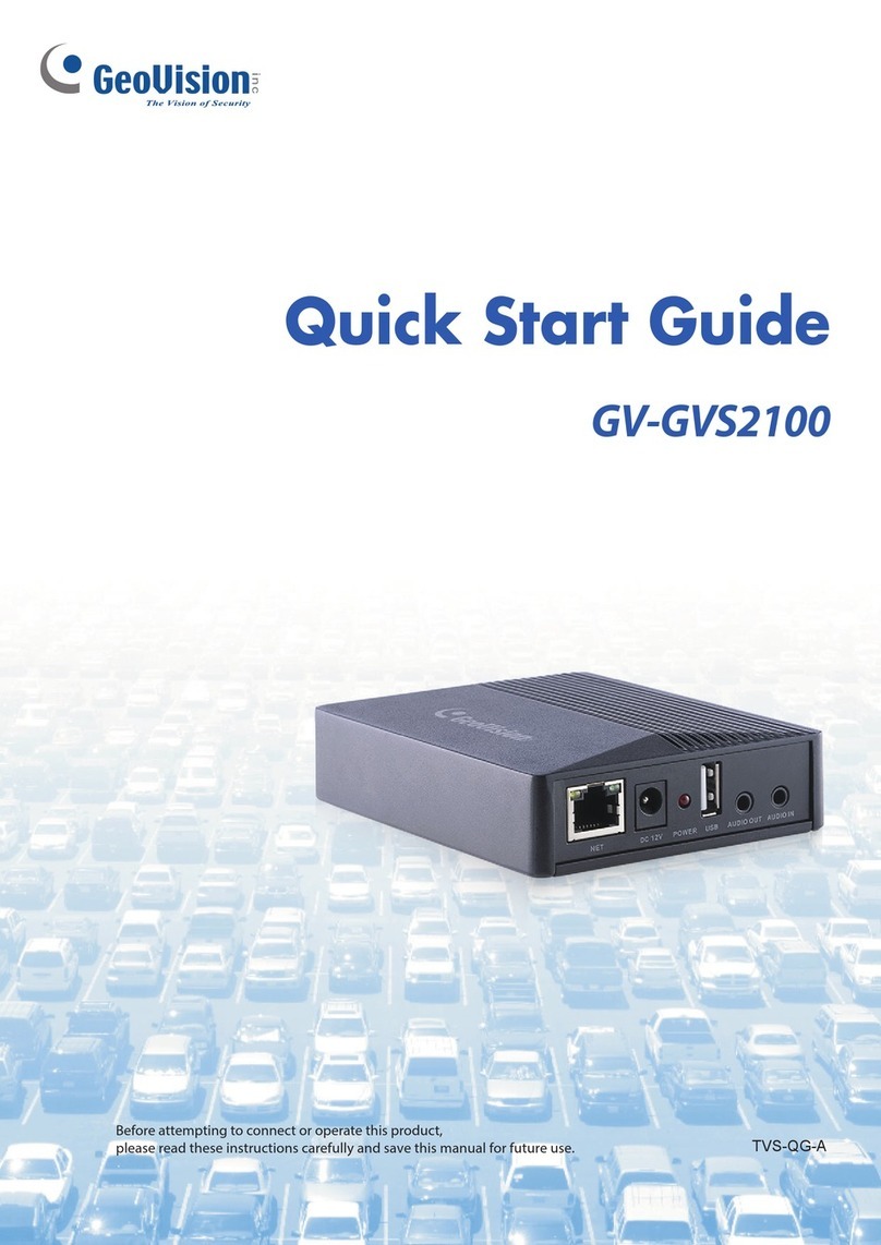 GeoVision GV-GVS2100 quick start guide
