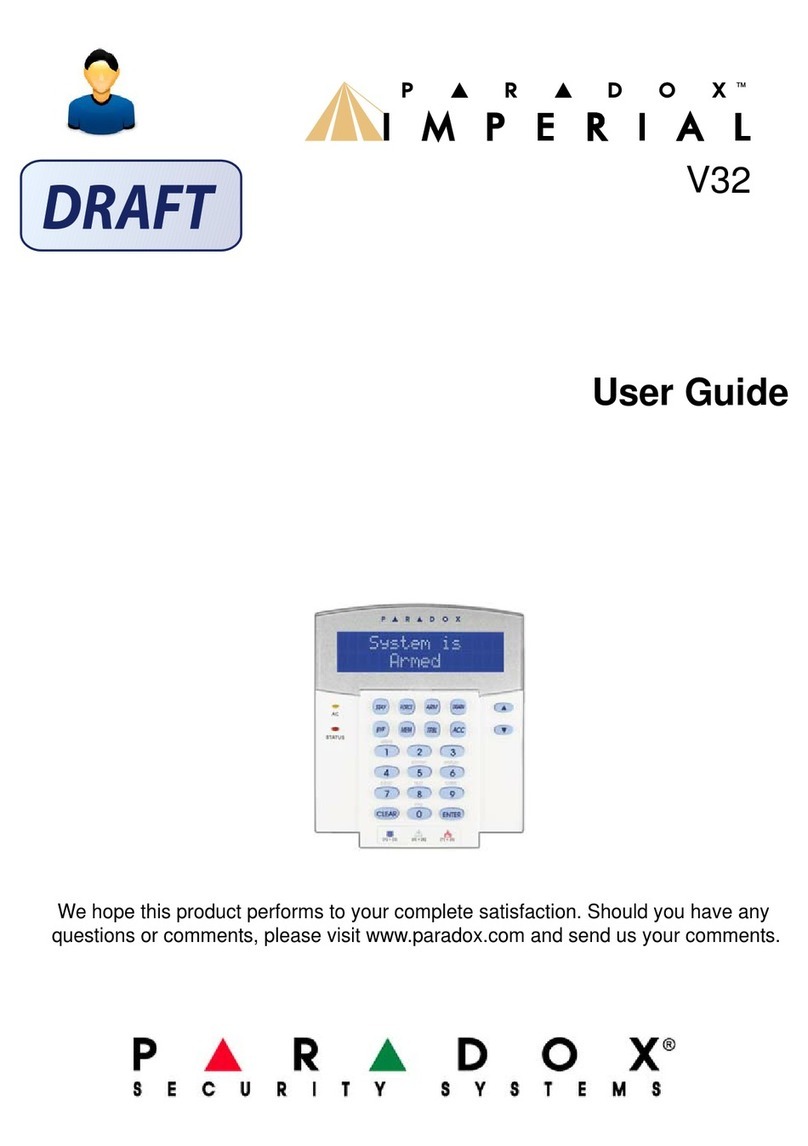 Paradox IMPERIAL V32 User manual Paradox IMPERIAL V32 User manual