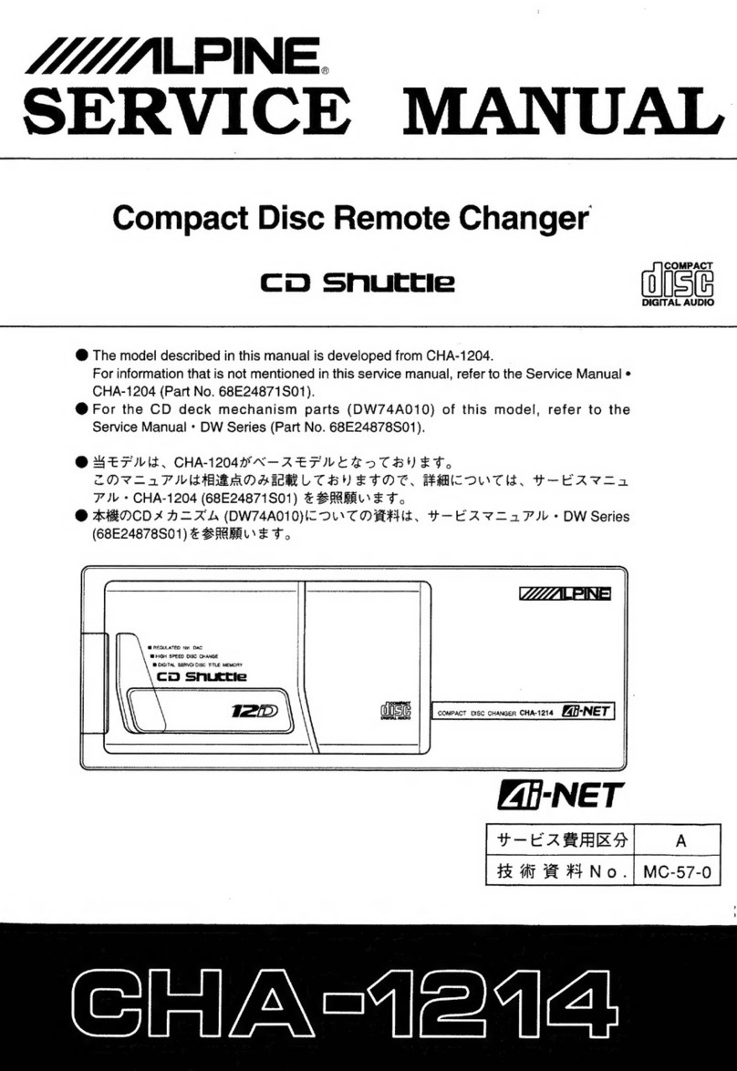 Alpine CHA-1214 User manual