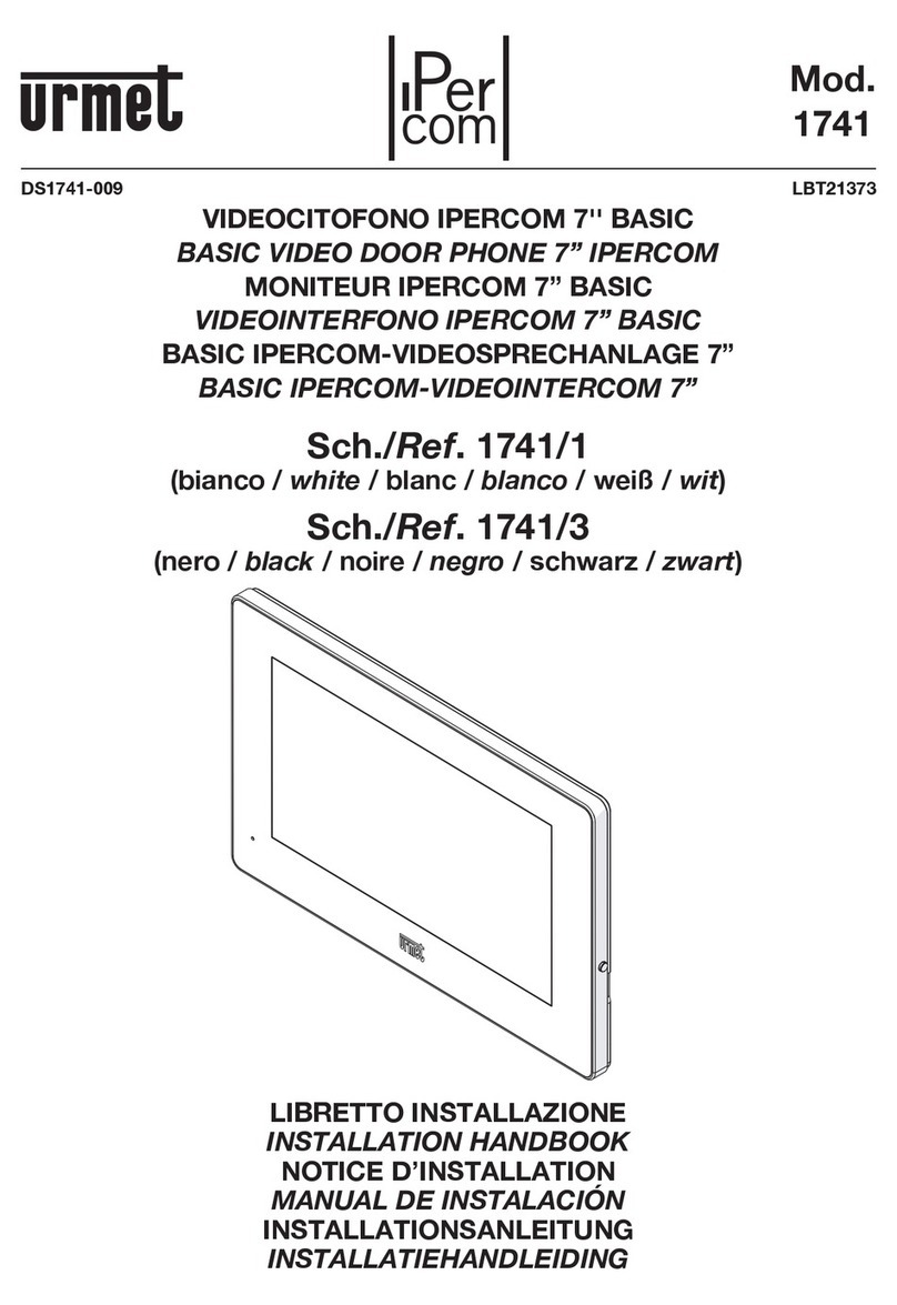 urmet domus 1741/3 System manual