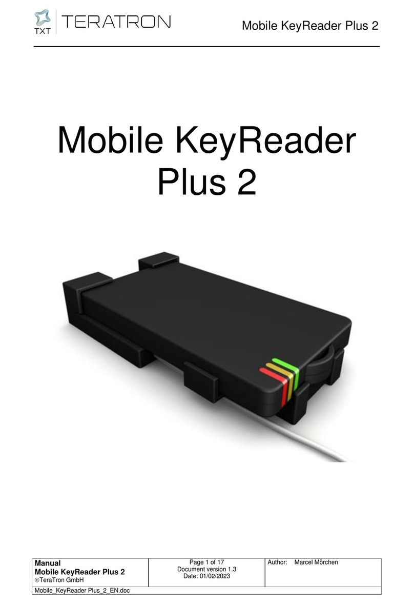 TXT Mobile KeyReader Plus 2 User manual