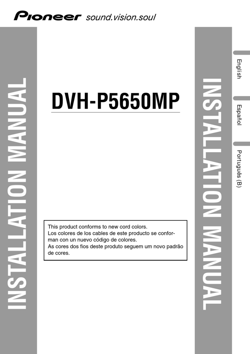 Pioneer DVH-P5650MP User manual
