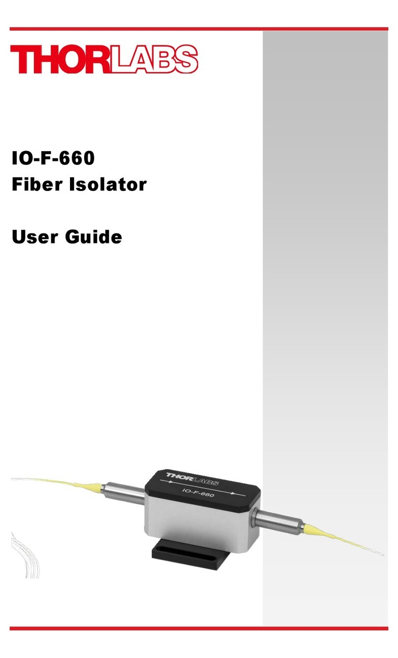 THORLABS IO-F-660 User manual