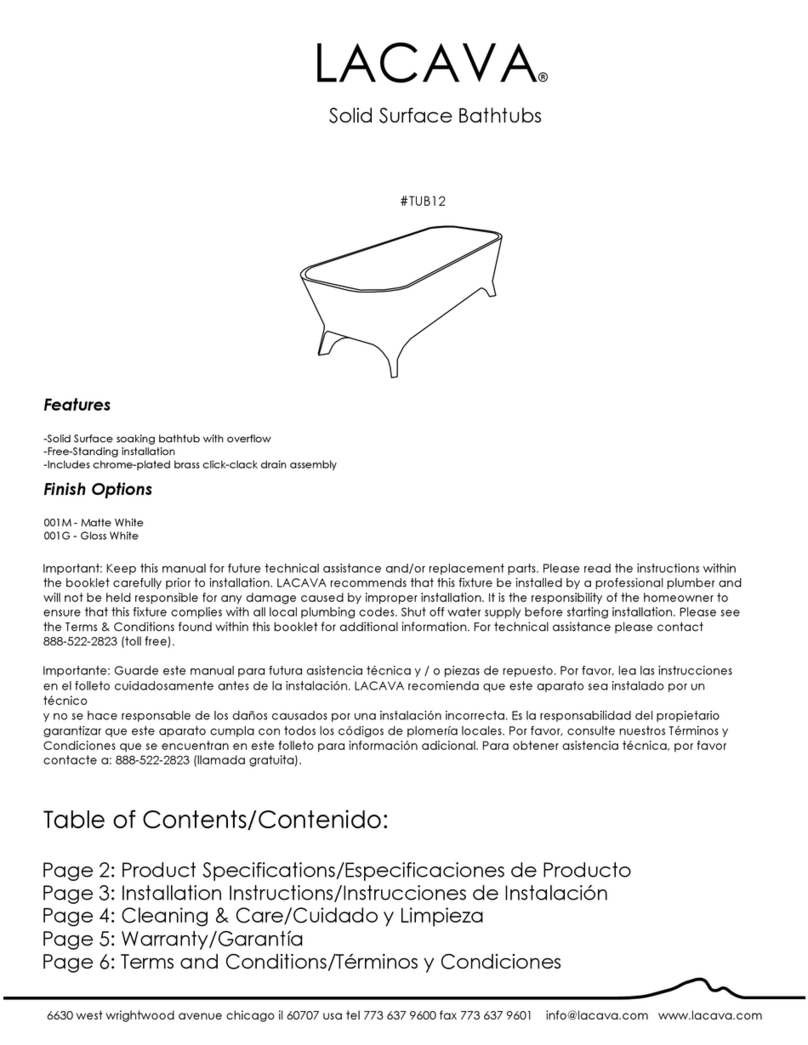 Lacava TUB12 manual