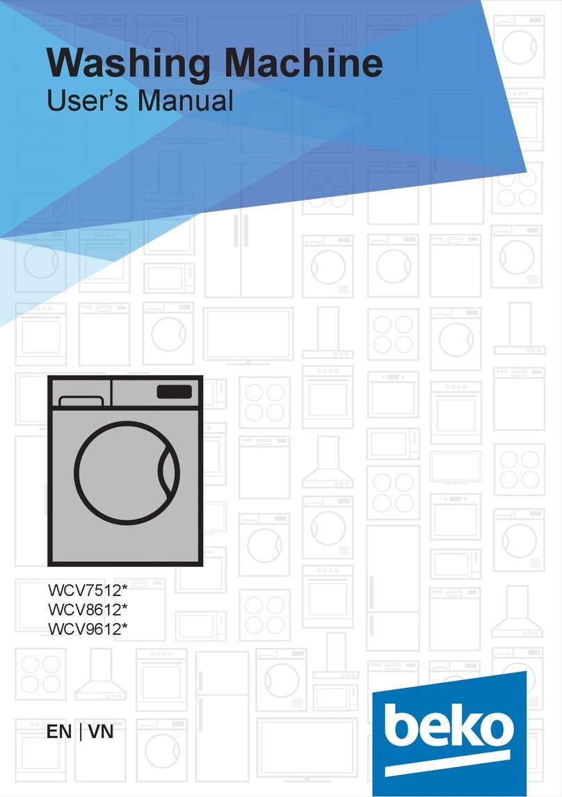 Beko WCV9612 Series user manual