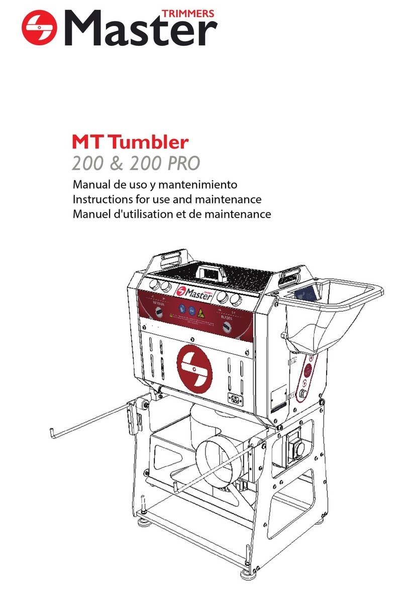 Master Trimmers MT Tumbler 200 Instructions for use and maintenance