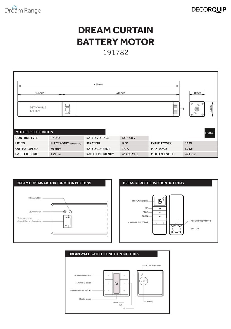 DecorQuip DREAM 191782 manual