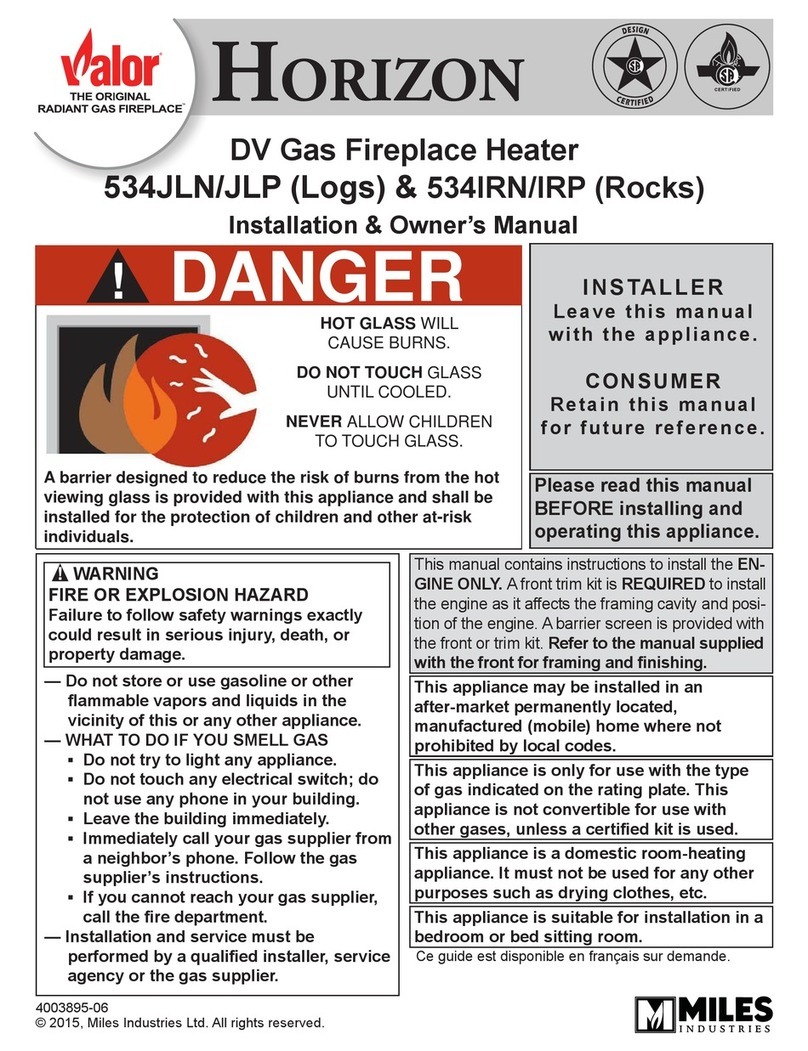 Miles Industries valor Horizon 534JLN Operating instructions