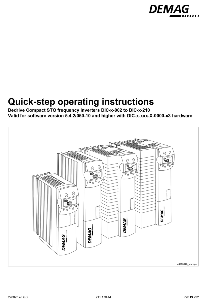 DEMAG DIC 002 Series operating instructions