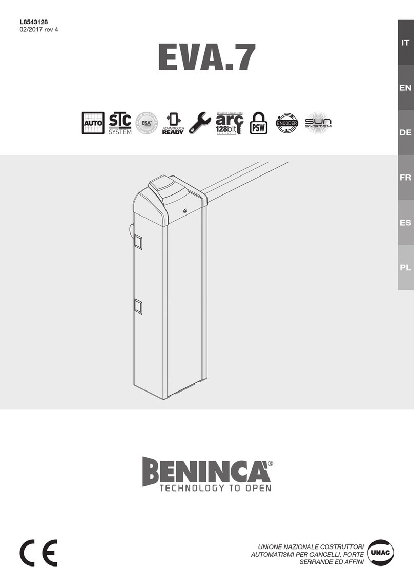 Beninca EVA.7 instruction manual