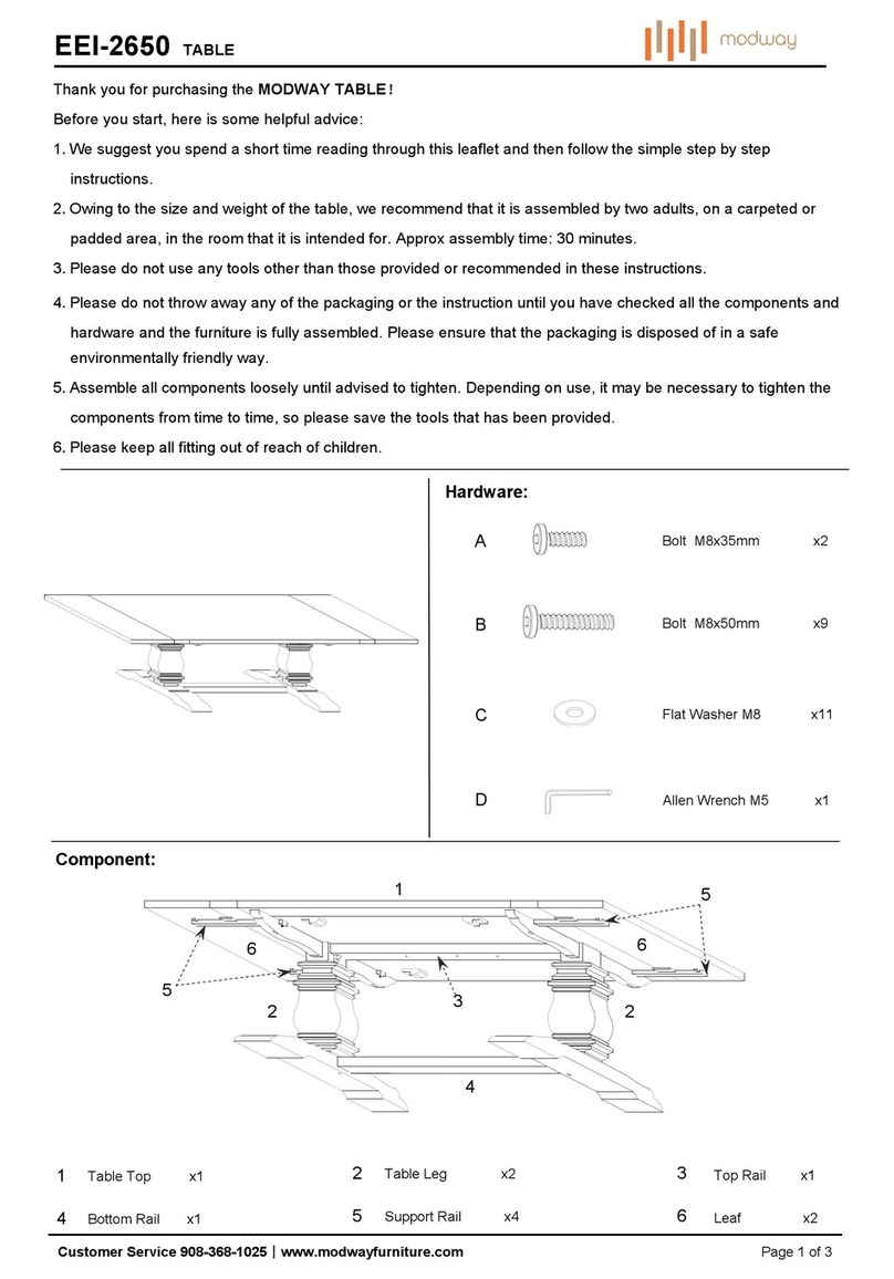 modway EEI-2650 User manual modway EEI-2650 User manual