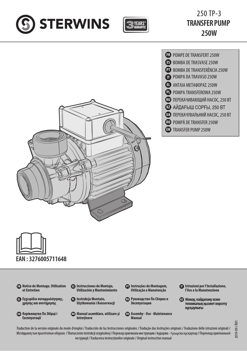 STERWINS 250 TP-3 Assemby - Use - Maintenance Manual