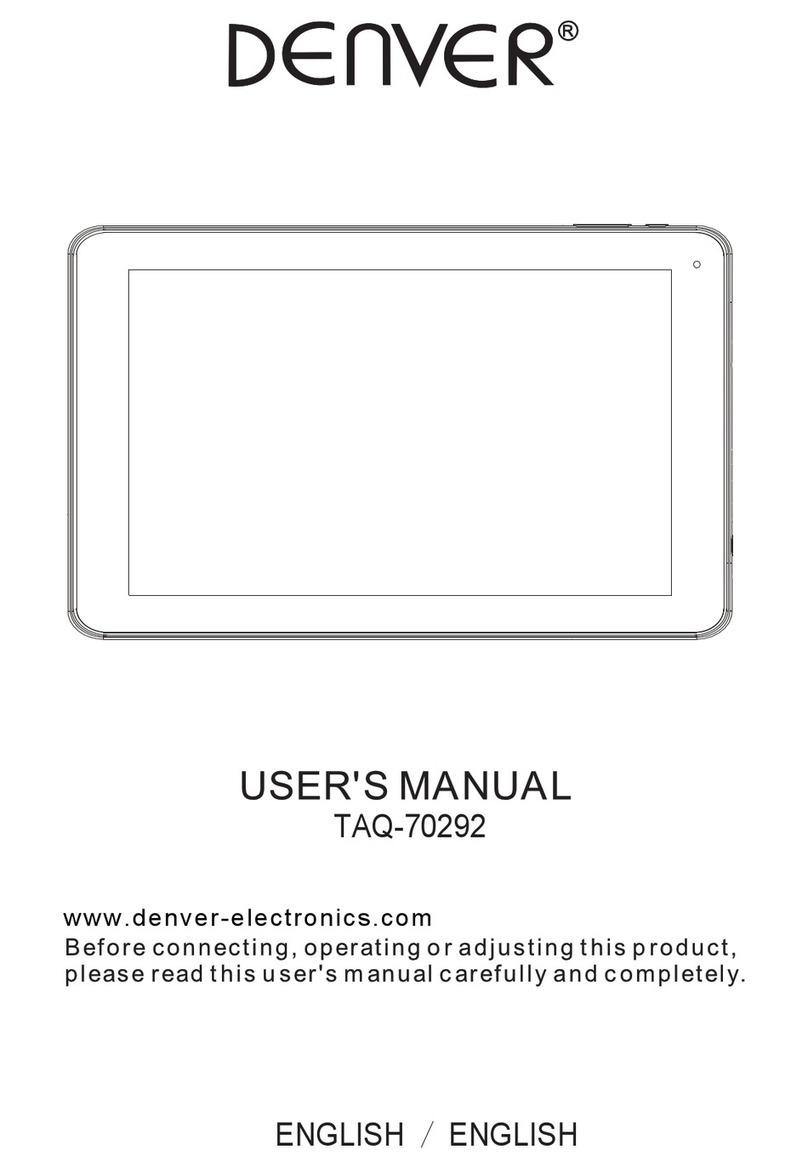 Denver TAQ-70292 user manual Denver TAQ-70292 user manual