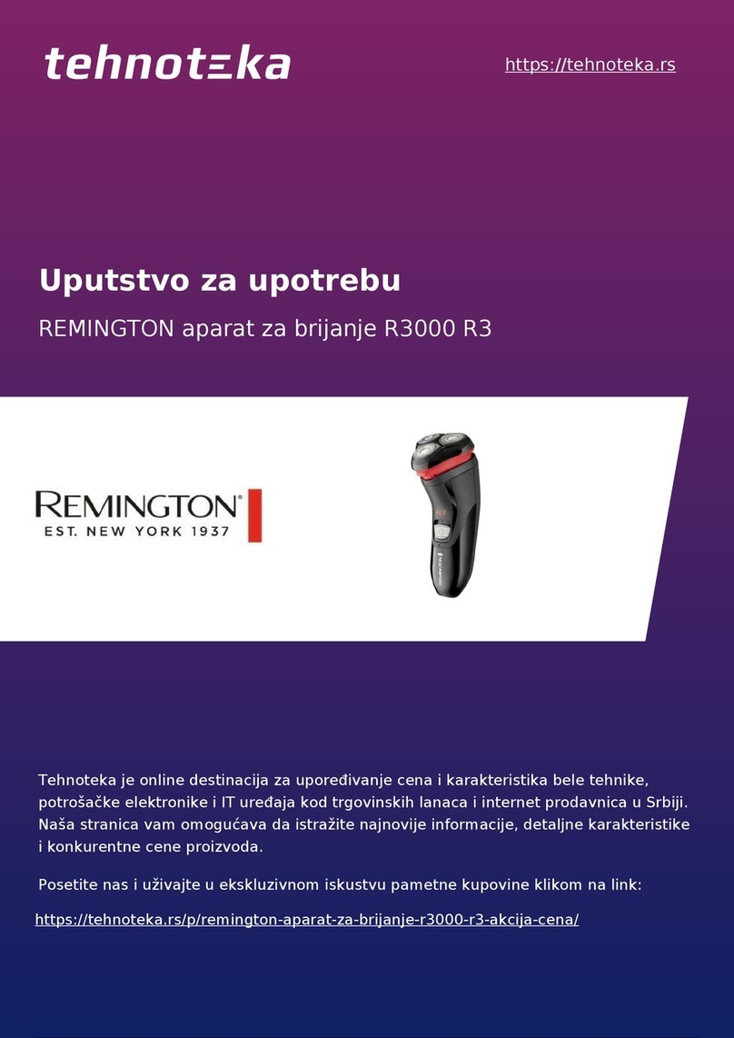 Remington R3 User manual