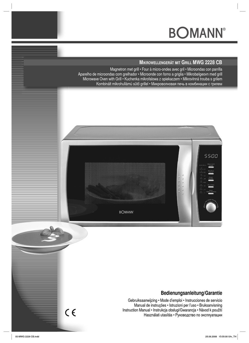 BOMANN MWG 2228 CB instruction manual