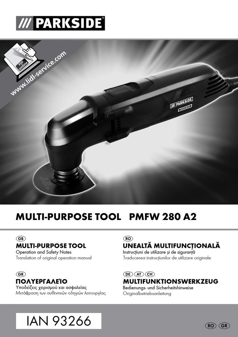 Parkside PMFW 280 A2 User manual
