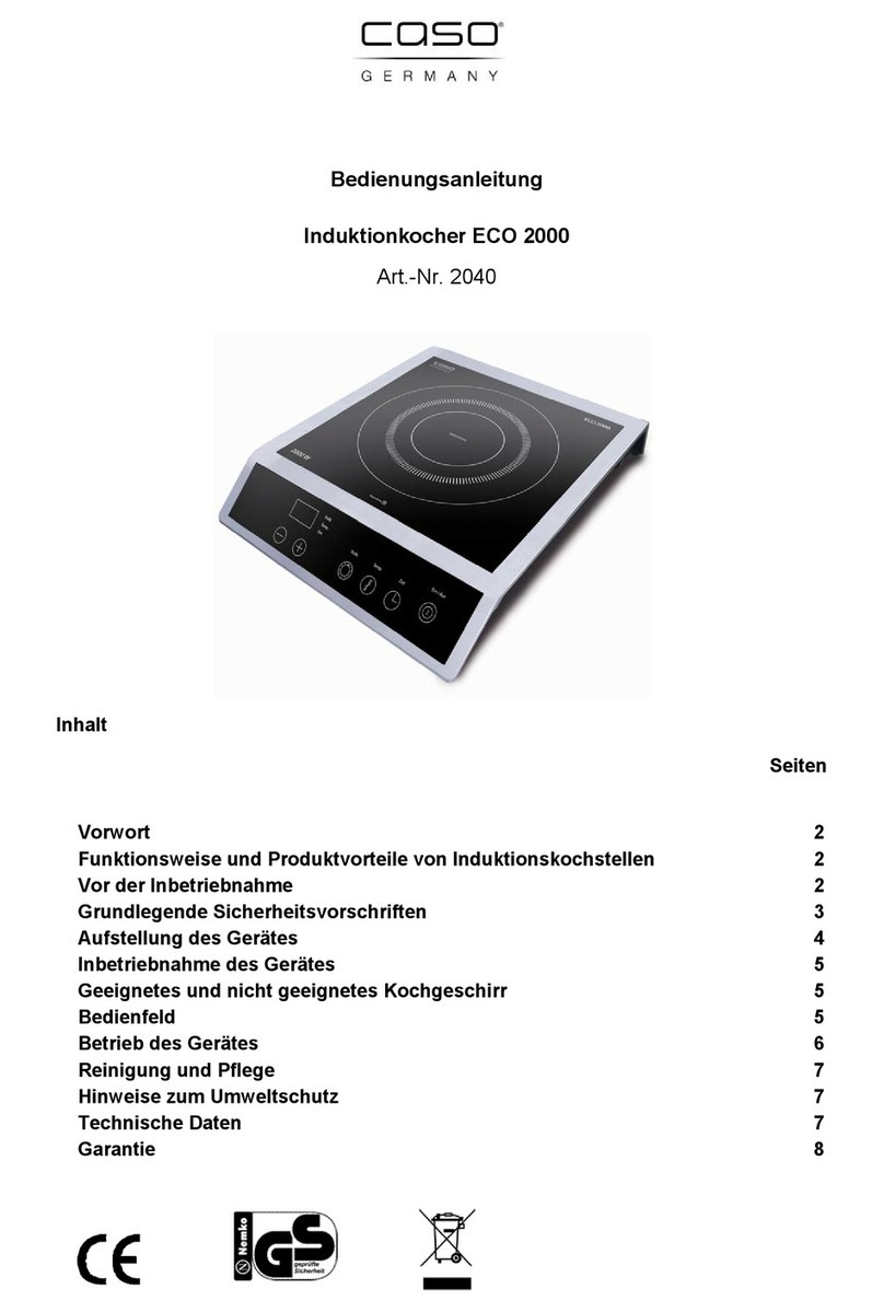 Caso ECO 2000 operating instructions Caso ECO 2000 operating instructions