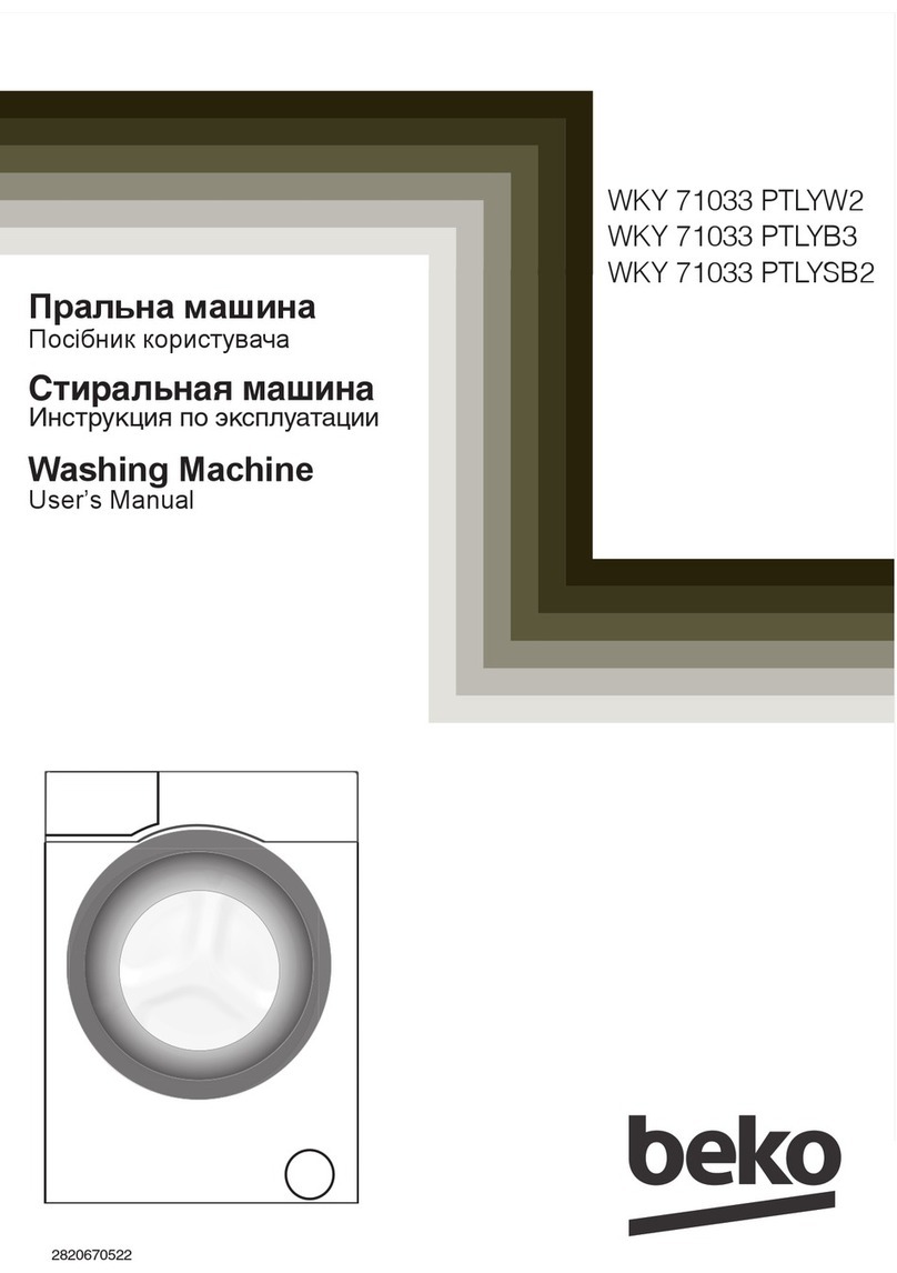 Beko WKY 71033 PTLYW2 User manual Beko WKY 71033 PTLYW2 User manual