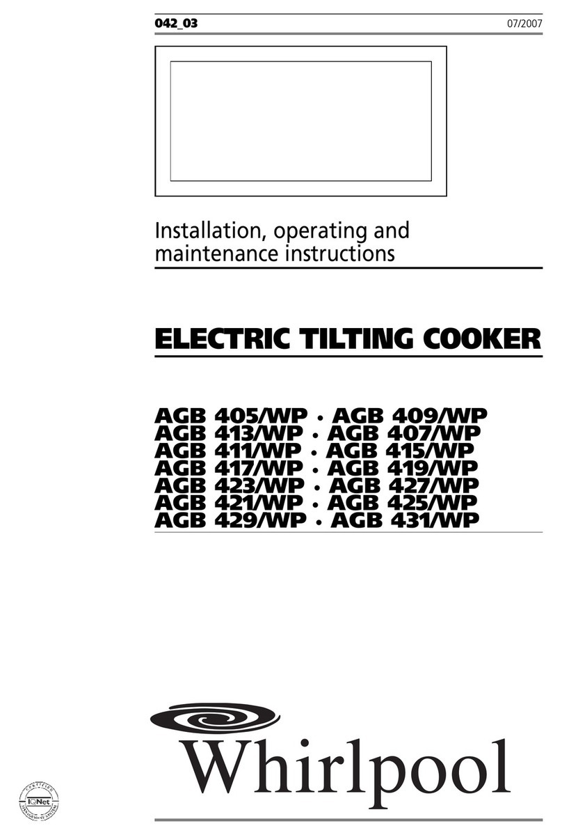 Whirlpool AGB 405/WP manual