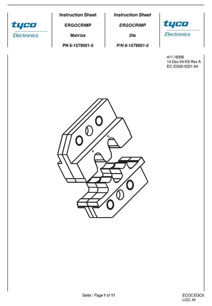 Tyco Electronics ERGOCRIMP 6-1579001-5 instruction sheet
