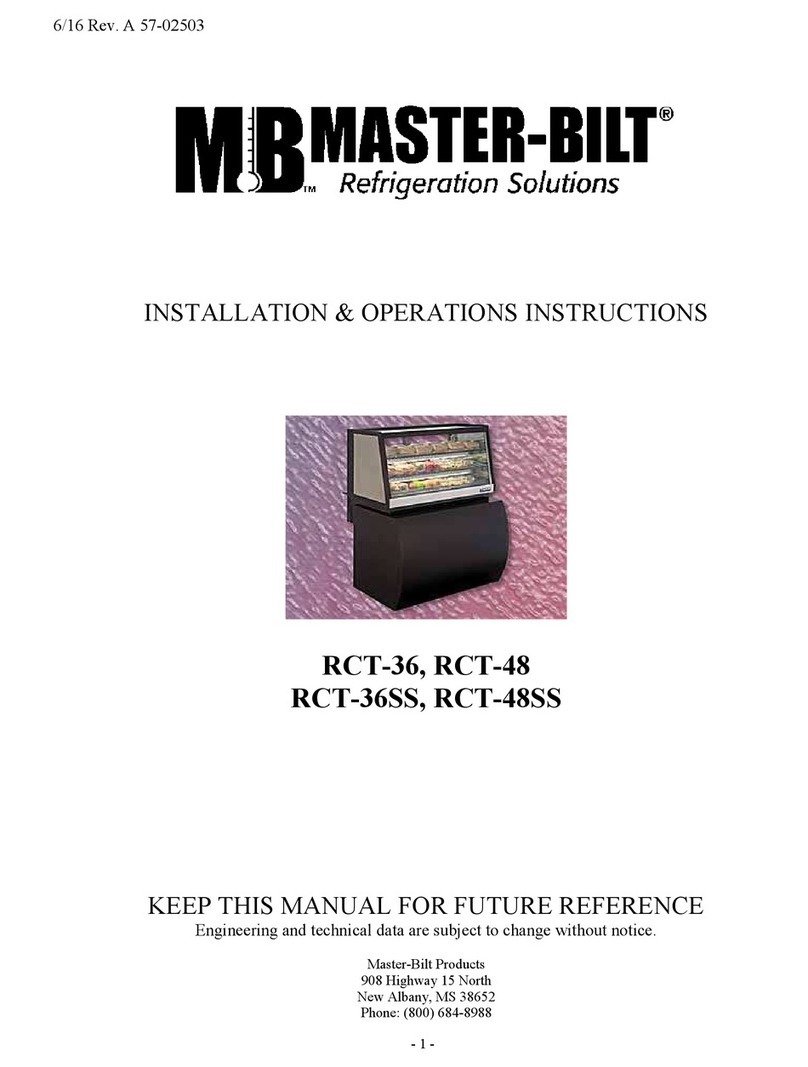 Master Bilt RCT-36 Installation & operation instructions