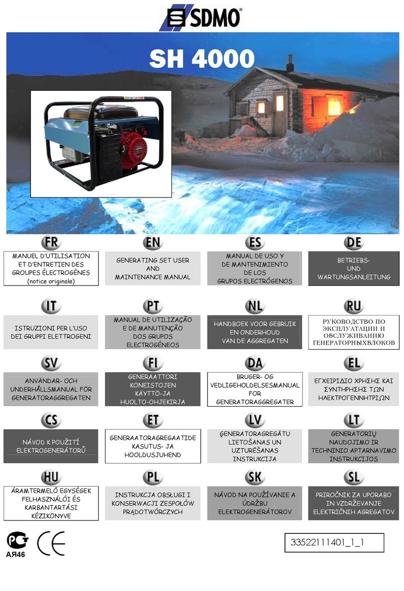 SDMO SH 4000 User manual