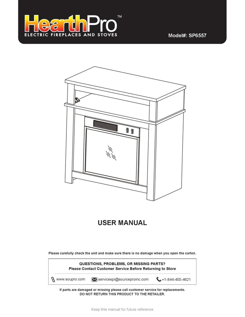 HearthPro SP6557 User manual