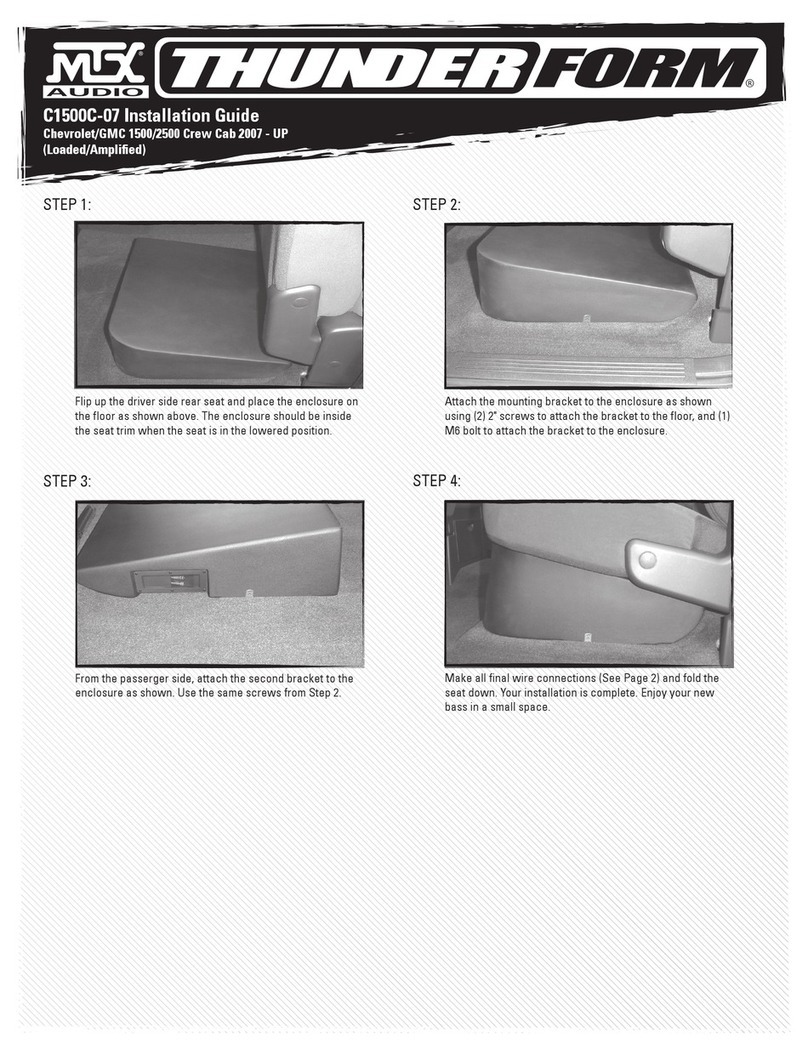 MTX Thunder Form C1500C-07 User manual