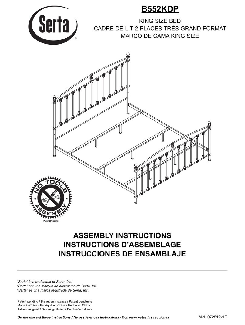 Serta B552KDP Assembly instructions