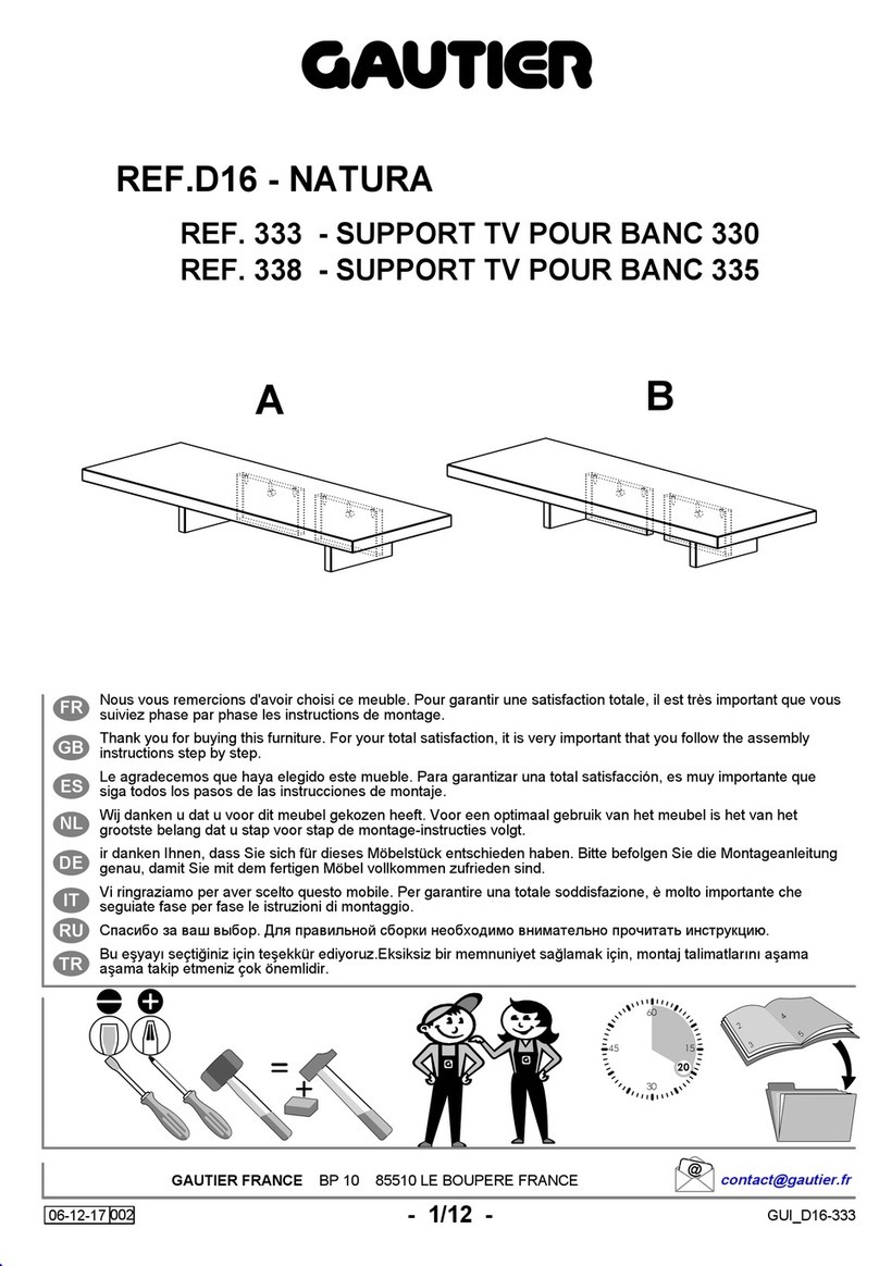 Gautier D16 333 User manual