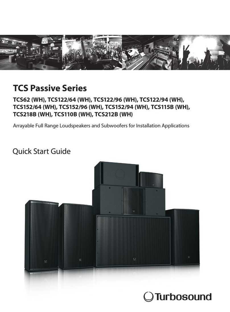 Turbosound TCS122/64WH quick start guide