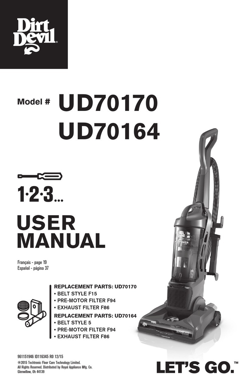 Dirt Devil LET'S GO UD70170 user manual