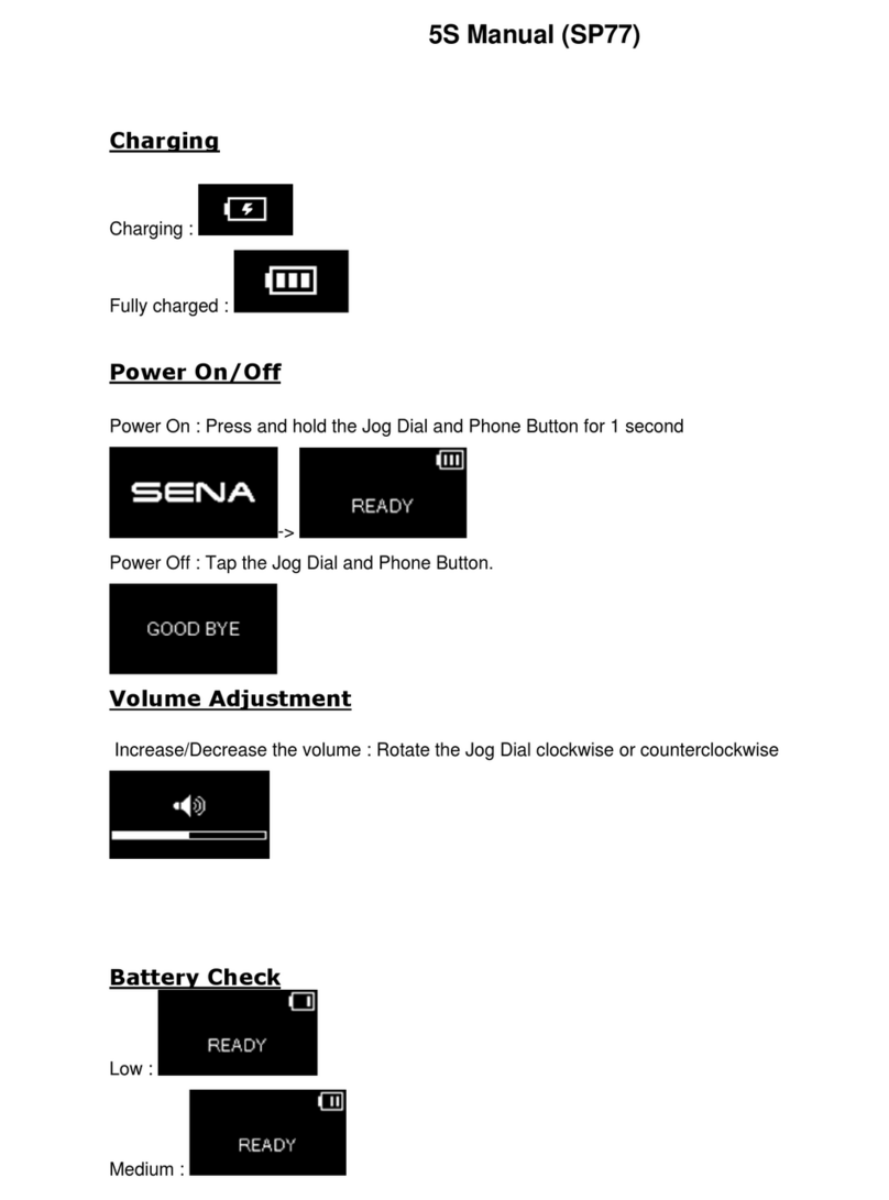 Sena 5S User manual