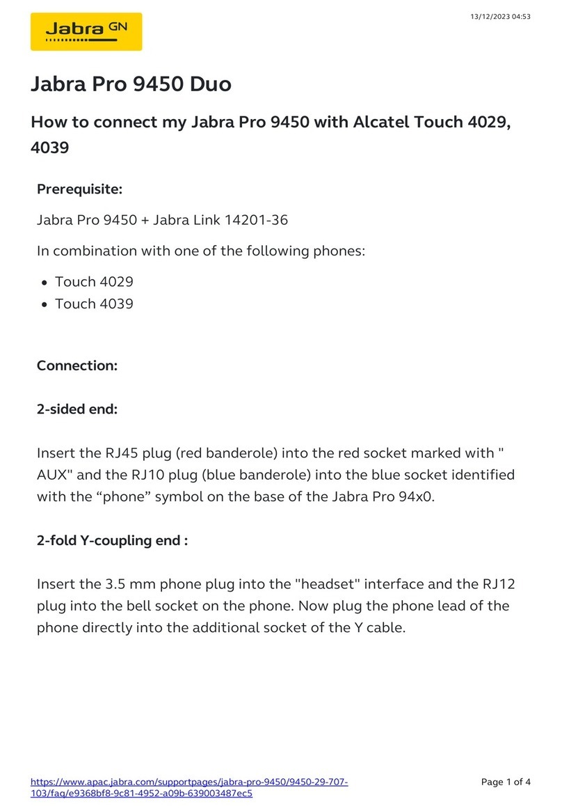 Jabra PRO 9450 Duo How to connect