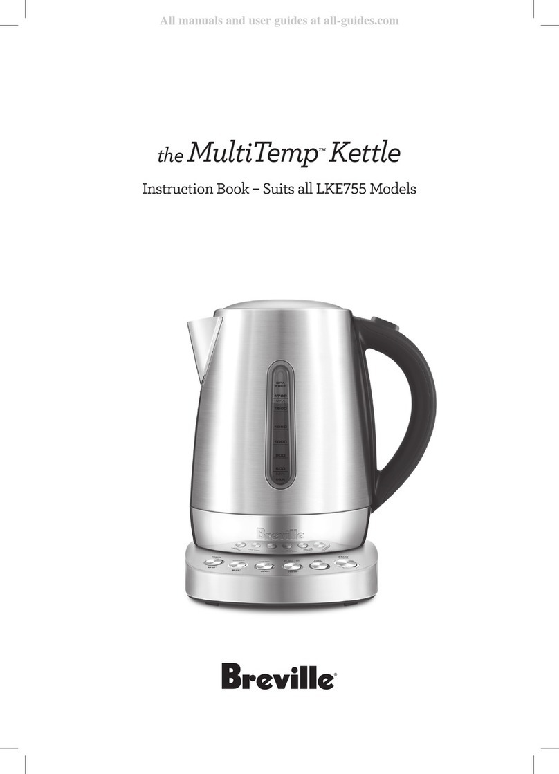 Breville the MultiTemp Kettle Instruction book