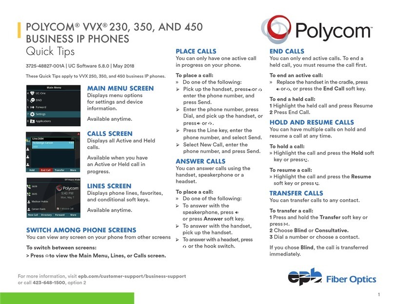 Polycom VVX 350 Quick tips