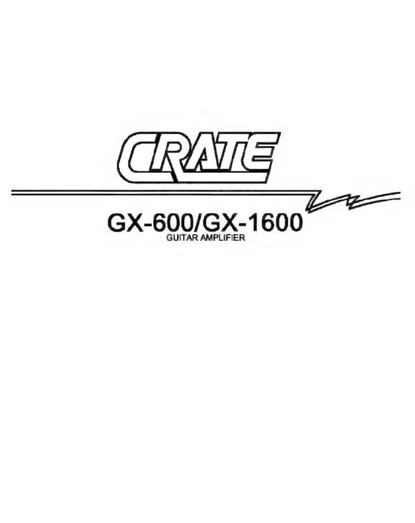 Crate GX-600 User manual
