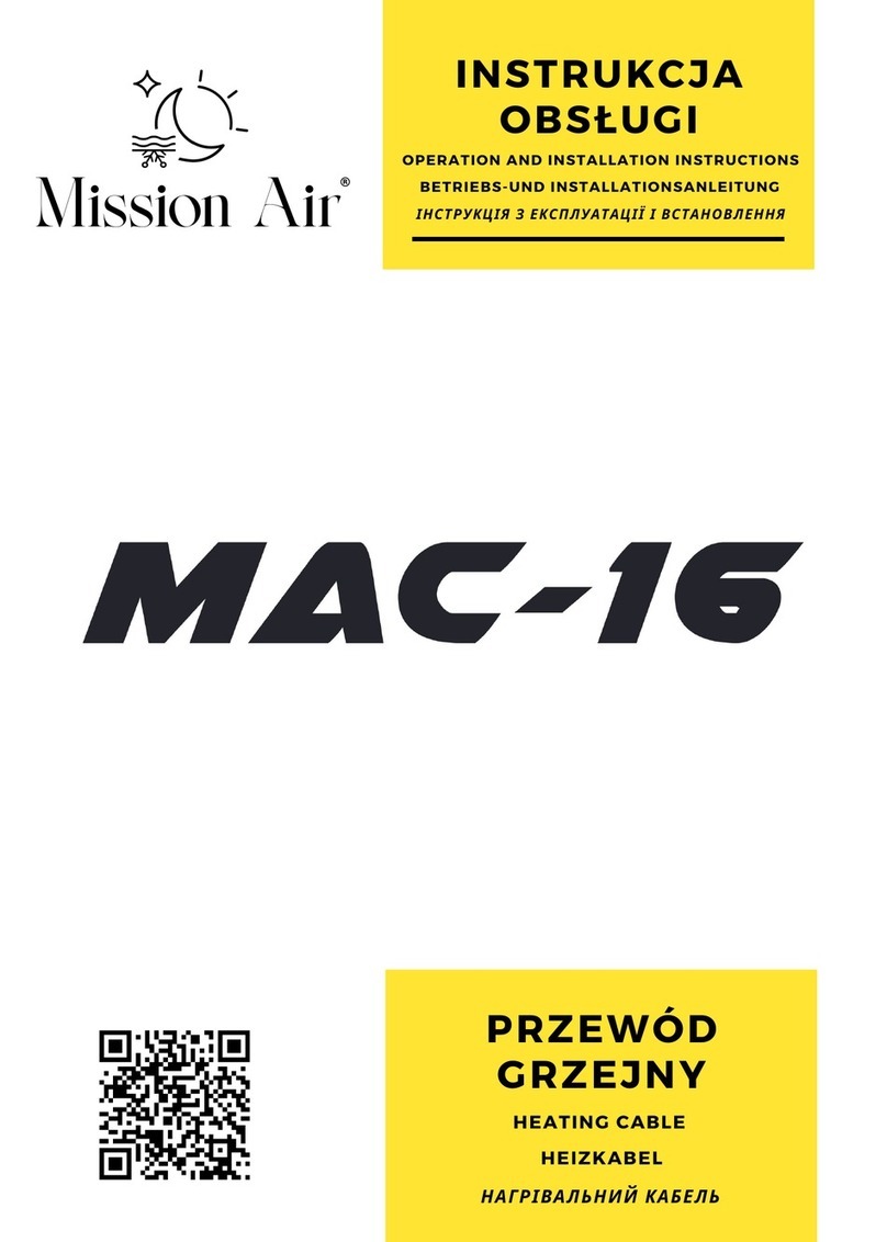 Mission Air MAC-16 User manual
