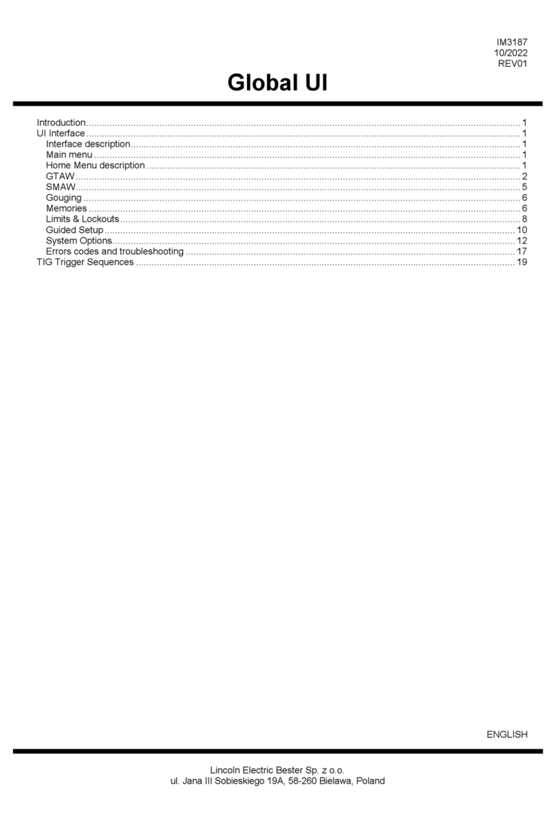 Lincoln Electric Global UI manual
